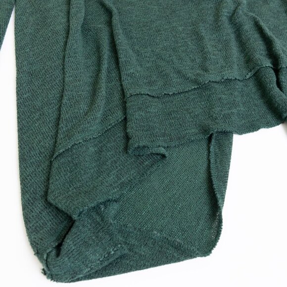 Free People Shadows Hacci Twist Back Top Green Small - Picture 6 of 11